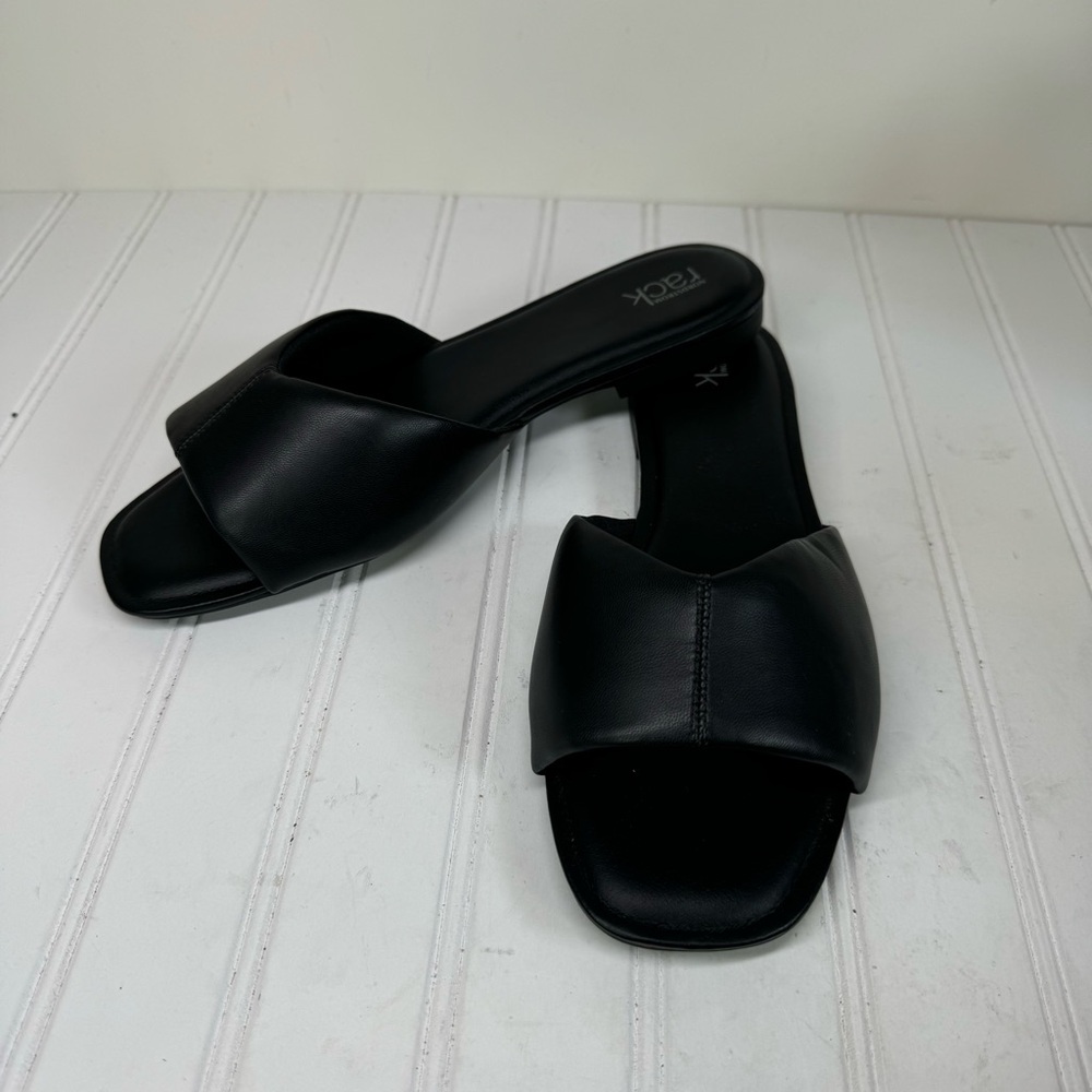Nordstrom Rack Black Slide Sandals